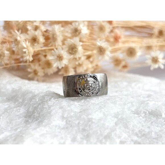 Putnman High School Graduation 925 Kinney Sterling Silver Vintage Ring - sz 6 - Picture 12 of 14